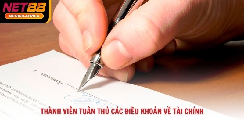 Điều Khoản Sử Dụng 2 Thành viên tuân thủ các điều khoản về tài chính